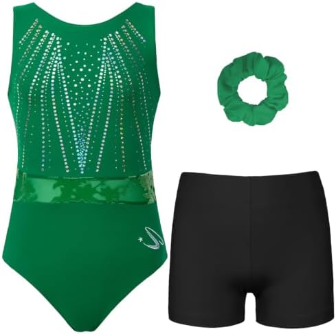 Gymnastics Leotards for Girls,Adult,Child With Shorts Activewear