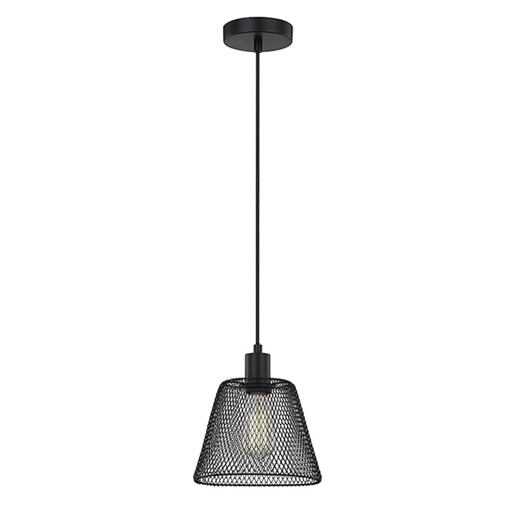 farmhouse druciana latarnia metalowa wisząca lampa sufitowa lampa wisząca w matowym czarnym wykończeniu 7,48 cala regulowany żyrandol z przewodem do płaskiej i skośnej lampy sufitowej oświetlenie
