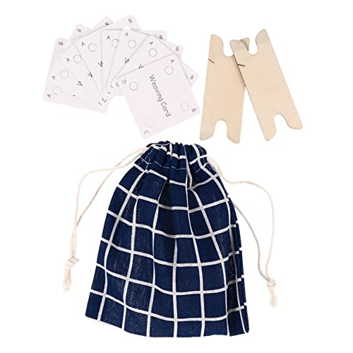 ERINGOGO Essential Knitting Tool Set Weaving Cards Card Making Paper DIY Shuttle Crafting