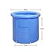 EOSAGA Portable Plastic Bathtub Inflatable Portable Tubs PVC Bath Tub Portable Soaking Tub Inflatable Spa For Adult Bathroom With Air Pump Large Blue
