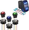 Amazon.com: Anina Round Rocker Switch 12V 20A with LED Light Rocker ...
