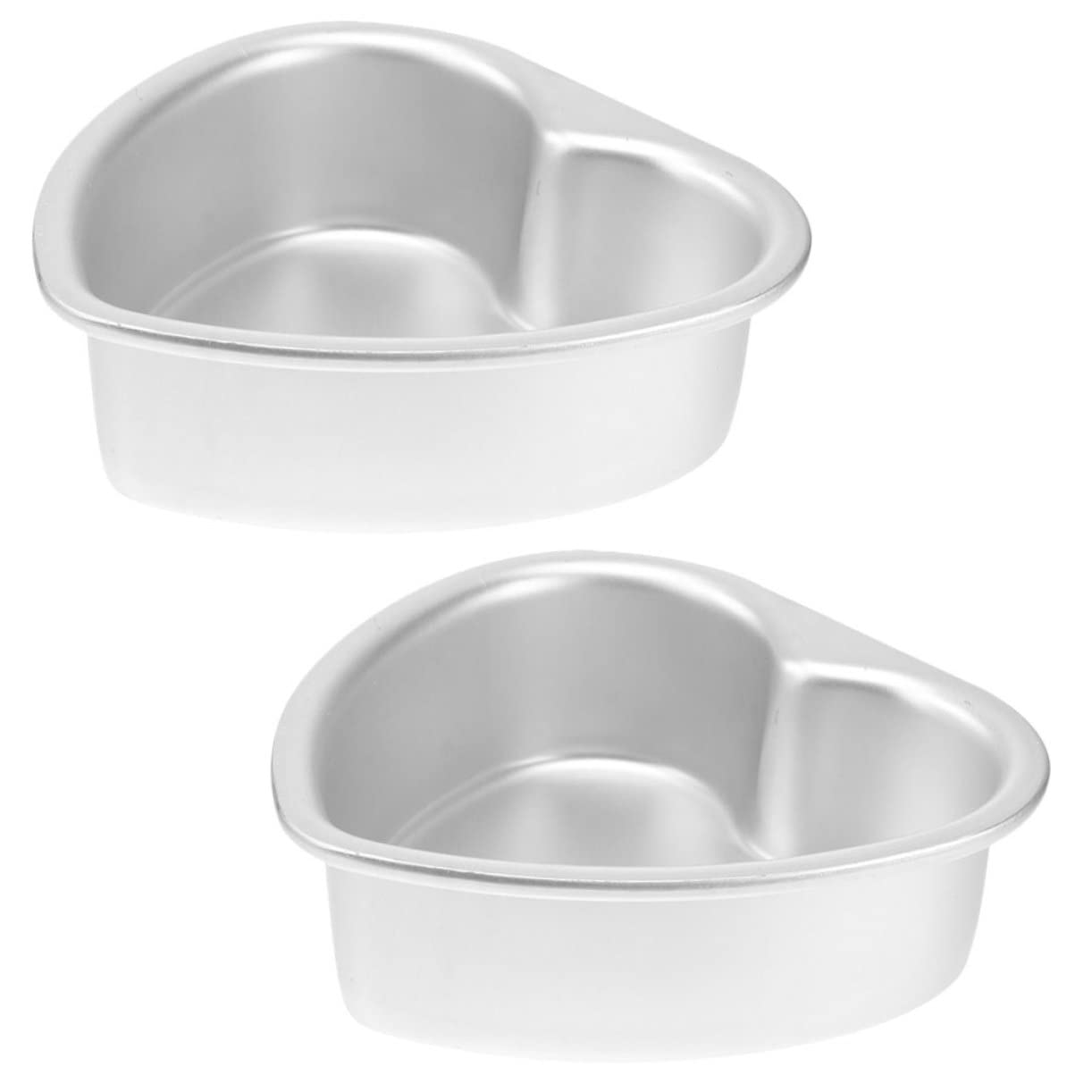 PRETYZOOM 8pièces Moules à Gâteau Métal Forme De Cœur De Moules Antiadhésifs Pour Pâtisserie Outils De Cuisson Idéaux Pour Gâteaux Et Desserts