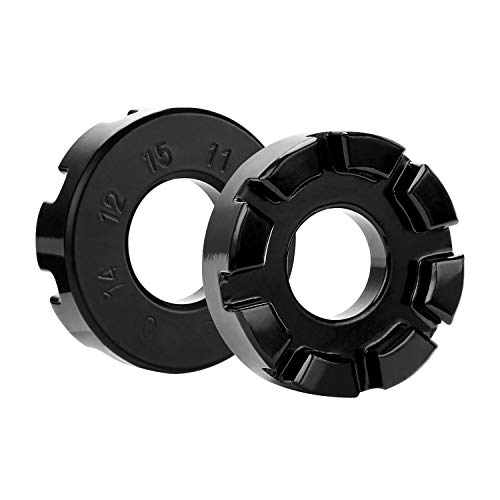 Oumers 3 Pack Of Bike Spoke Wrench Kit, Forged Steel Bike Rim Correct Tool Bicycle Spoke Tool-Black #TOP4