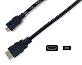 Focuslife 6FT Micro-HDMI to HDMI Cable for Nikon COOLPIX P900 P610 P600 L820 L830 L840 S7000 S6900 S6800 S6500 S9900 S9600 S9700 S9400 S9500 W100 AW110 AW120 AW130 A900 B500 B700 Digital Camera