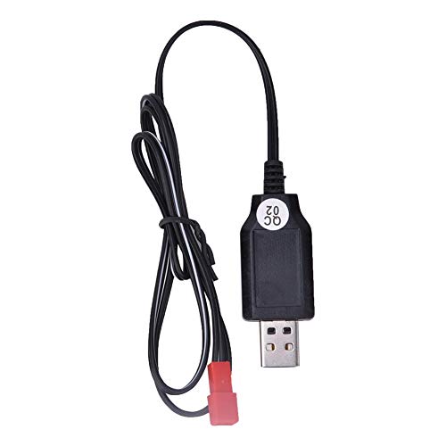 Tbest USB Charging Cable for Huina 1573 Electric Toy Remote Control Alloy Engineering Car Toy Vehicle(beige) - Image 3