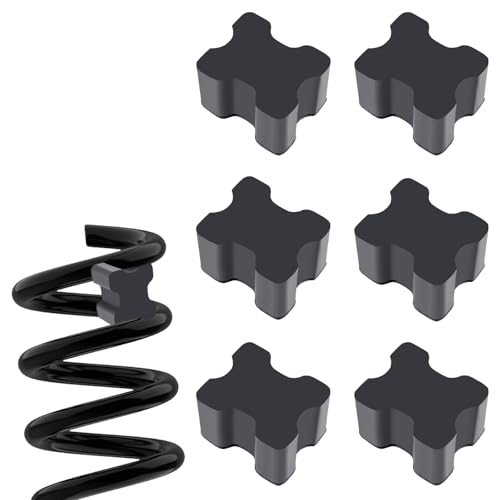 6PCS Car Coil Spring Spacers,Heavy Duty Rubber Coil Spring Booster for 1
