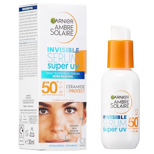 Garnier Garnier Ambre Solaire Spf 50+ Super Uv Invisible Face Sun Cream Serum 30ml – Image 2