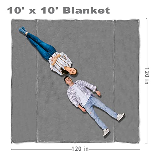 Lasyl Super Big Fleece Blanket - Oversized King 120"X120", Soft Cozy Extra Large 300Gsm Flannel Blanket For Couch, Bed, Sofa, Camping, California Warm Blanket In Winter #TOP2