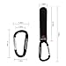 Pipi bear Stroller Hook, Adjustable Multi Purpose Hooks, Stroller Straps Sets for Mom and Dad When Taking Baby Out, Shopping Walking and Travelling (Pack of 2, Black)