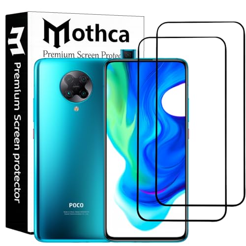 Image of Mothca Military-Grade Tempered Glass Screen Protector Compatible for Poco F2 Pro with Edge to Edge Coverage - Case Friendly, Anti-Scratch & Bubble-Free Installation Kit (Pack of 2)