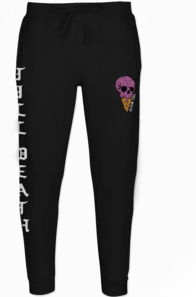 Candy Ice Cream Skull Summer Good Vibe Cool Graphic Till Death Obei Society Jogger for Men Sweatpant