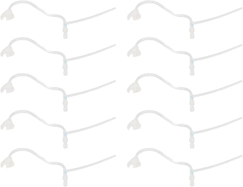 Tubos de sonido, 10 tubos de sonido para dispositivos auditivos, magnifican el sonido compacto de plástico de repuesto, tubos de sonido delgados, disponible en Yaxa Peru