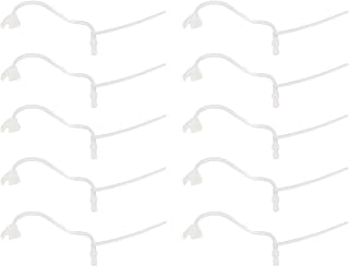 Sound Tubes, 10PCS Hearing Device Sound Tubes Magnify Sound Compact Plastic Replacement Slim Sound Tubes Hearing Aids Tube for Repairing (Left Ear 2BL)
