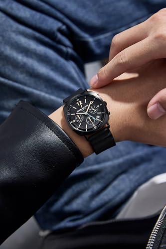 Image of Daniel Hechter Paris Cluny Collection Multifunction Watch for Men with Round Dial, Date Display Function, Quartz Movement and Wavy Pattern Silicon Strap - DHM1019