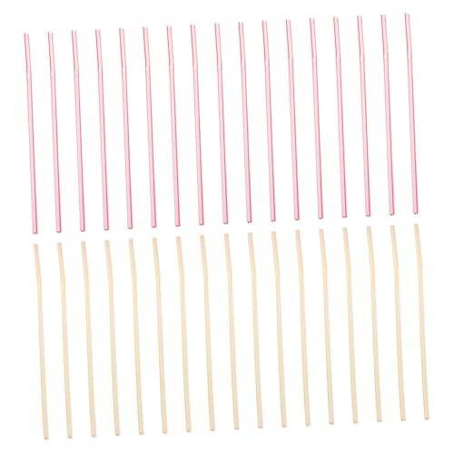 600 pitillos de plástico flexibles coloridos para fiesta miniatura 1