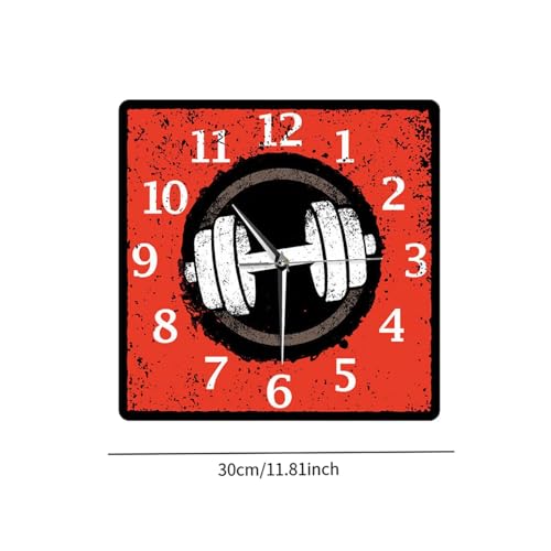 Horloge murale en acrylique haut de gamme au design haltère moderne - 3