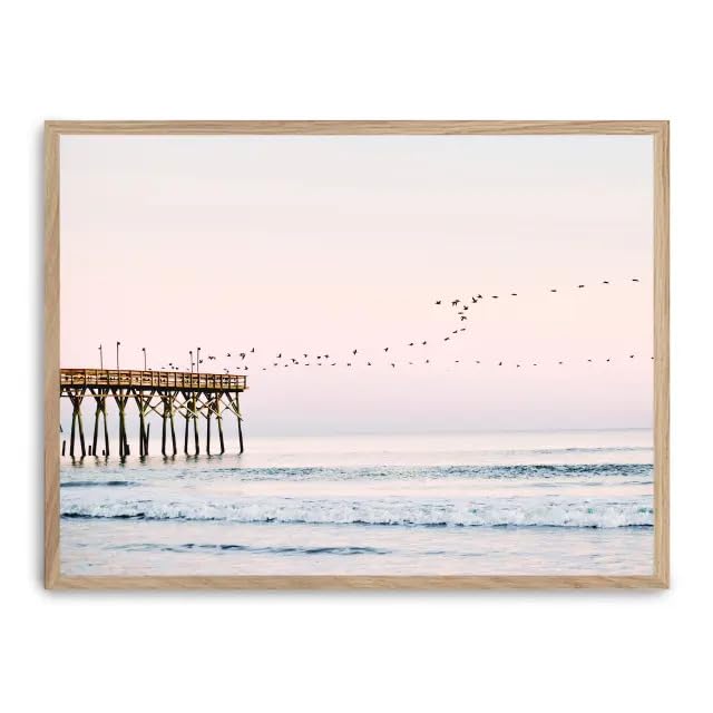 Cuadro birds flying over the pier FASE5 pour grand salon lumineux