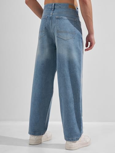 Image of Highlander Men Men's Straight Relaxed Fit Jeans | Stretchable | Everyday Comfort & Style| Jeans for Man|Premium Cotton Blend