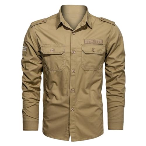 Chemise à manches longues pour homme en coton casual style coréen