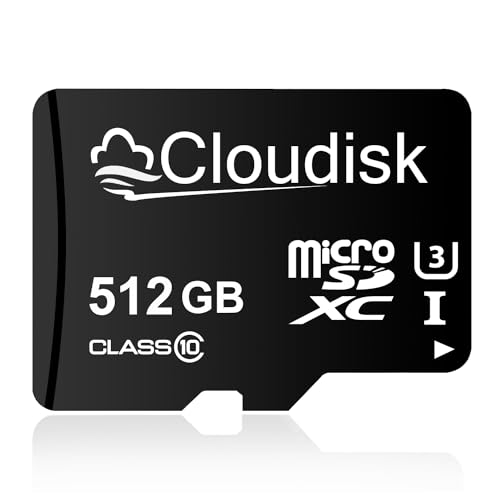 Cloudisk Micro SD�J�[�h 512GB �t���b�V���������[�J�[�h Micro SDXC C10�AA2�AU3�AUHS-I (512GB)