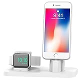 Apple Watch Stand, BEACOO Charging stand Dock Station -- Support Apple Watch NightStand Mode and iPhone 7/7 plus/SE/5s/6S/PLUS with Various Case (White)