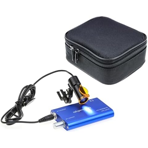 Rasamer 5W LED Portable Head Lamp Headlight,Headlamp with Insert Clip Filter for Binocular Loupes (Blue), RA-007KSJZ Cover