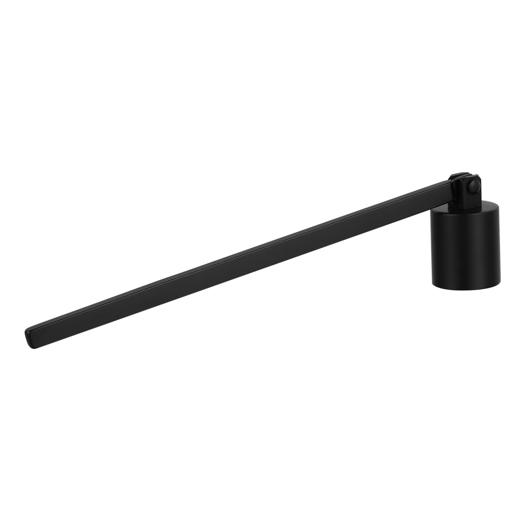 Cabilock 1pc Candle Lid Metal Candlesnuffer Flame Snuffer Straight Cover for Candles Accessories Black