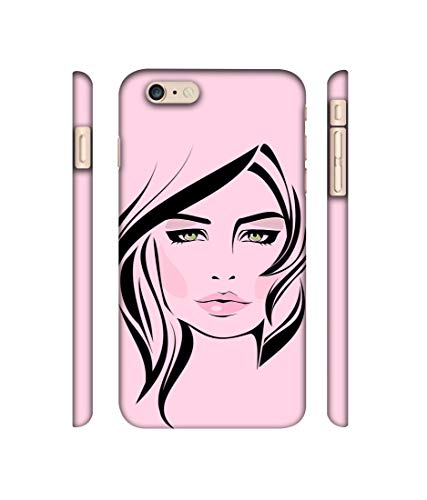 Image of Amazon Brand - Solimo Designer Pink Lady Pattern 3D Printed Hard Back Case Mobile Cover for Apple iPhone 6 Plus / 6S Plus