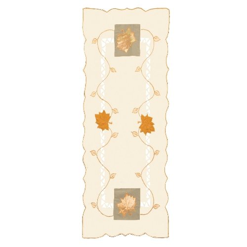 Heritage Lace16-Inch by 36-Inch Harvest Sheer Runner, Cream