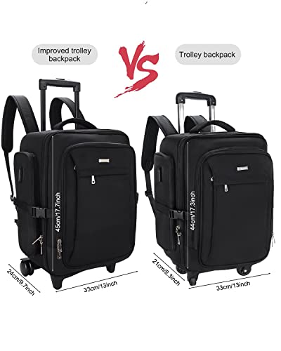 Rolling Makeup Case, Professional Makeup Artist Trolley Travel Makeup Brush Holder Organizer, Extra Large Capacity With 360° Swivel Wheels And Adjustable Dividers #TOP6