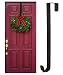 Produktbild Rucoe Kranz Aufhänger Weihnachtskranz Türhaken - 38cm Tür Haken,Ohne Bohren Türaufhänger,Haken für Türkranz,Türkranz Herbst,Maximale Belastung 6 KgSchwarz