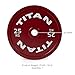 Titan Fitness 25 KG Olympic Calibrated Steel Powerlifting Plate, Machine Precision Steel Discs, Sold Individually
