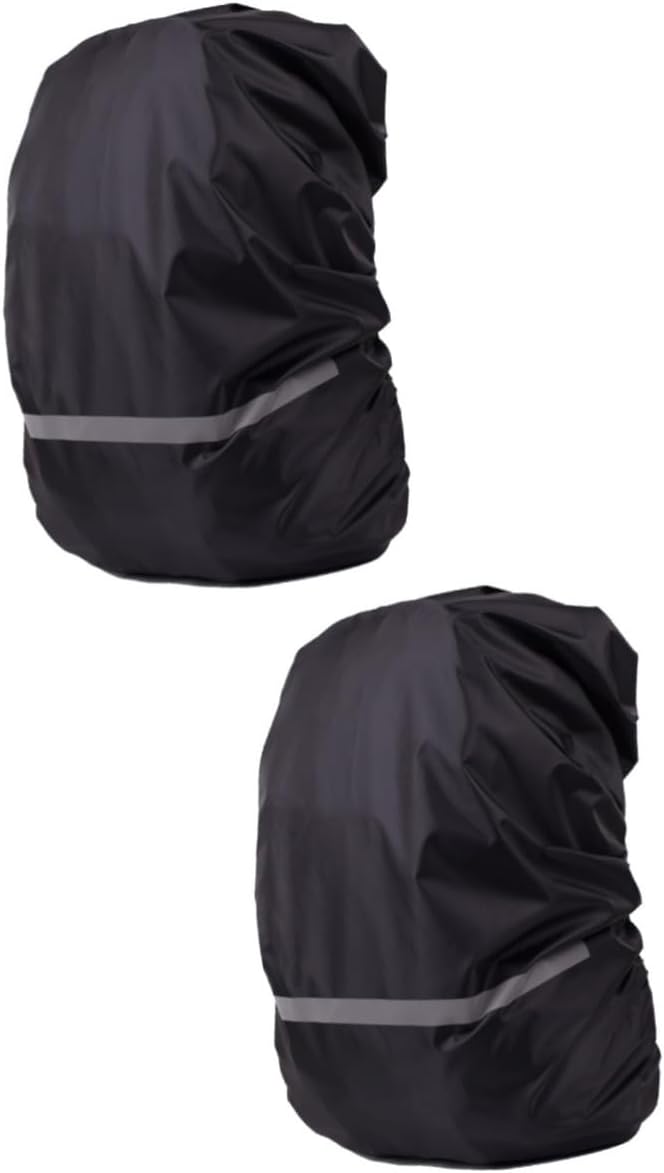 2pcs Elastic Backpack Rain Cover Portable Hiking Gear Bag Cover for Men Rain Compact