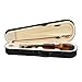 Kcelarec 1/2 Acoustic Violin with Case Bow Rosin Natural, Beginner Violin for 9-10 Years Old Kids (Natural)
