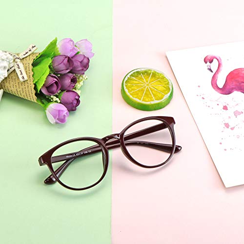 Image of VisionGlobal Blue Light Blocking Glasses, Lightweight Oval Frame, Computer Glasses for Gaming, Office, TV