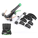Set completo a 7 teste: questo kit di piegatubi idraulici viene fornito con sette teste di piegatura intercambiabili in alluminio nelle dimensioni 1/4, 5/16, 3/8, 1/2, 5/8, 3/4 e 7/8 pollici. Ospita spessori di pareti di tubi che vanno da 6 a 22 mm, rendendolo versatile per varie applicazioni. La struttura in alluminio leggero ma resistente garantisce la longevità.