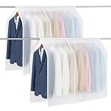 8 Pcs Clothing Rack Covers Dustproof Hanging Garment Bag Organizer Clothes Shoulder Rack Cover Closet Cover for Open Closet Garment Rack