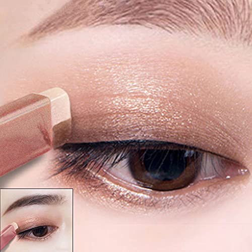 Blibling 12 Colors Glitter Eyeshadow Stick,Double Colors Shimmer Eye Shadow Stick Gradient Eye Makeup #TOP3