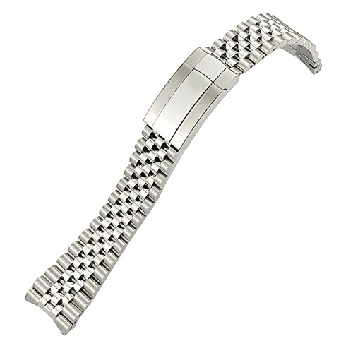 [MURVE] 21mm 904L \bh XeX X`[ oh bNX oh p 41mm ICX^[ p[y`A fCgWXg Vo[ OWA[ uh (Color : 904L Silver, Size : 20