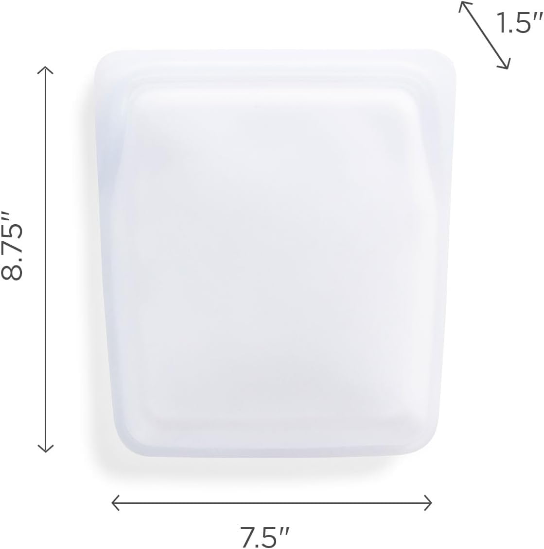 Stasher Silicone Reusable Storage Bag, Quart Bag, Reusable Freezer Bags, Microwave, Dishwasher, Oven Safe, Sous Vide, Eco Friendly, Lunch Container, Food-safe Silicone Snack Bags, 64 oz, Clear | Reusable Food Bag