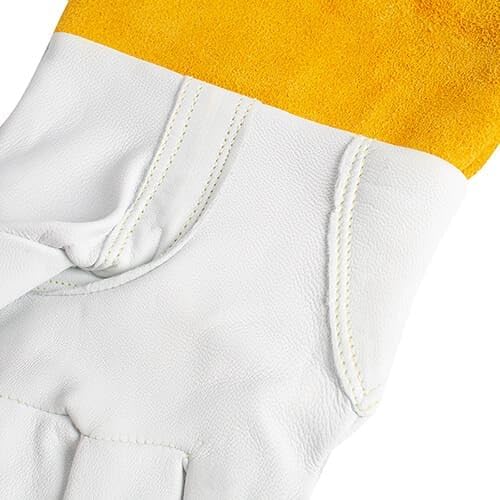 Tillman 1338 Top Grain Goatskin TIG Glove with Glide Patch Large White - Image 2
