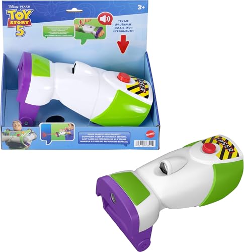 Mattel Disney and Pixar Toy Story 5 Space Ranger Laser Gauntlet Buzz Lightyear Roleplay Item with Lights, Vibrations, 35+ Sounds and Phrases
