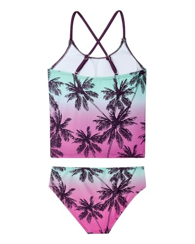 Image of Century Star Girls Flounce Tankini 2 Piece Bathing Suit | Cute swimwear set with a stylish flounce top,Comfortable fit, perfect for girls' summer beach vacations
