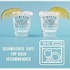 Vintage 1944 Printed 2-Pack Shot Glasses - 1.75oz, 81st Birthday Gift, Dishwasher Safe