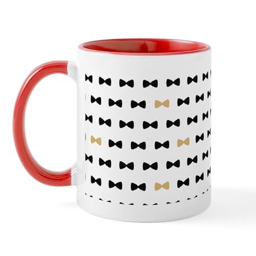 Taza de cerámica 11 oz Blanco con interior rojo miniatura 2