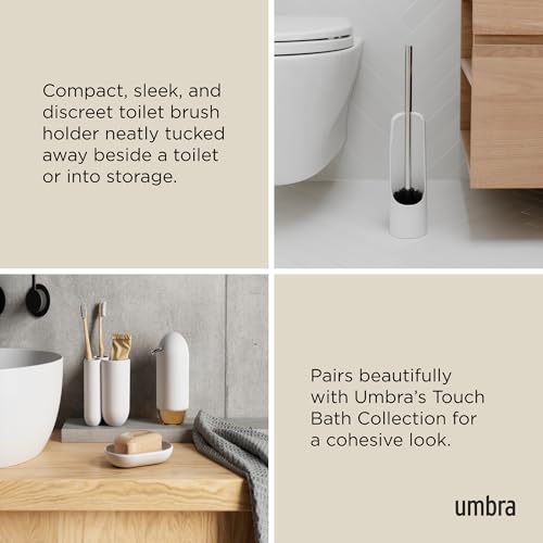 Image of Umbra 023274-660 Touch Toilet Brush, White.
