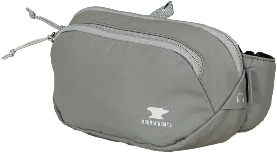 Mountainsmith Vibe Lumbar Waist Fanny Hip Pack, Running, Hiking, Travel, Dog-Walking, Outdoor Activities with 2 Zippered Pockets, Coronet Blue