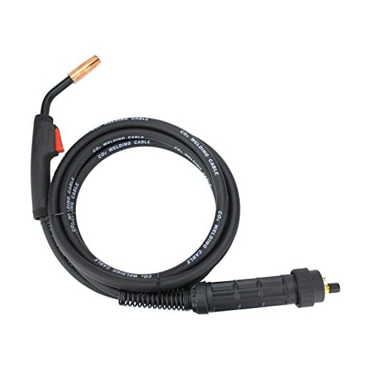 150 Amp MIG Gun Torch with Euro Connector - 12 Feet Cable - Consumables Replacement for Tweco/Lincoln