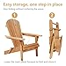 PayLessHere Adirondack Chair Set of 2, Weather Resistant Patio Chairs with Pinewood Wooden Textured for Patio Lawn Garden Backyard Deck Pool Beach Fire Pit