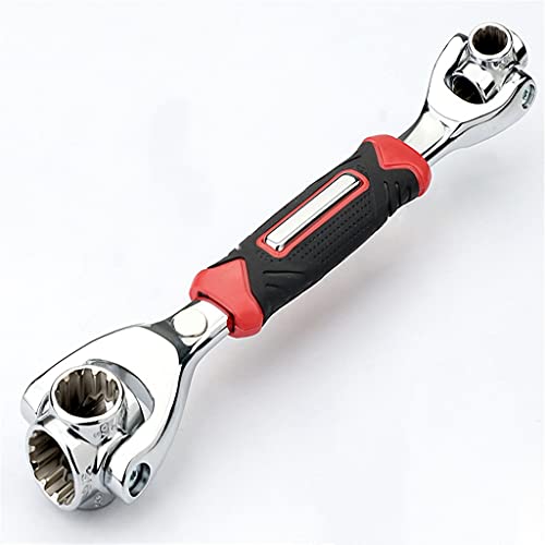 8/52-in-1 Tiger Wrench Hand Tools Socket Works with Spline Bolts 360 Degree Universal Furniture Car Repair Spanner (Size : 52-in-1 stromagnetic) (52)